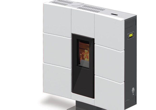 termostufa a pellet iris slim frame 16 di Vibrok