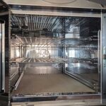 camera di cottura in acciaio inox e 3 piani di appoggio